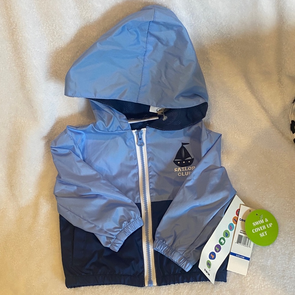 Sailor Club Kids Raincoat - Light Blue